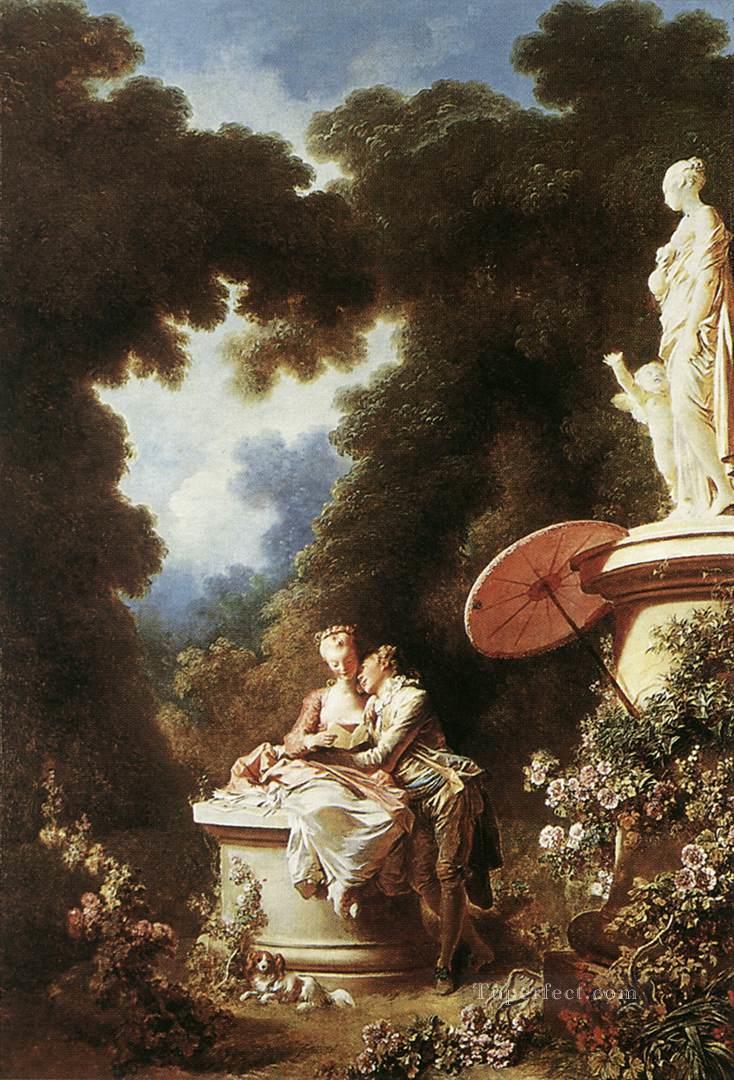 愛の告白 ジャン・オノレ・フラゴナール・ロココ油絵